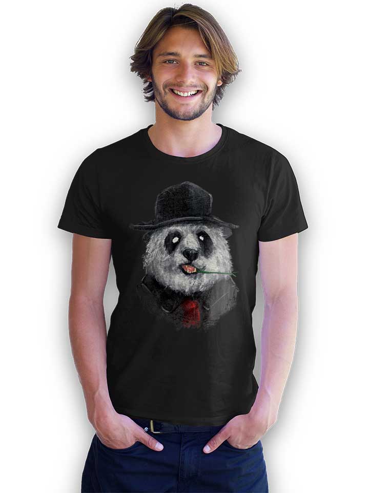 creepy-panda-t-shirt schwarz 2