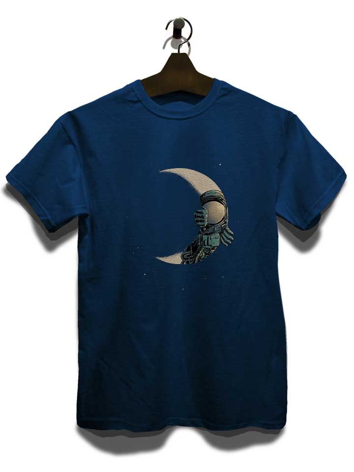 crescent-moon-astronaut-t-shirt dunkelblau 3