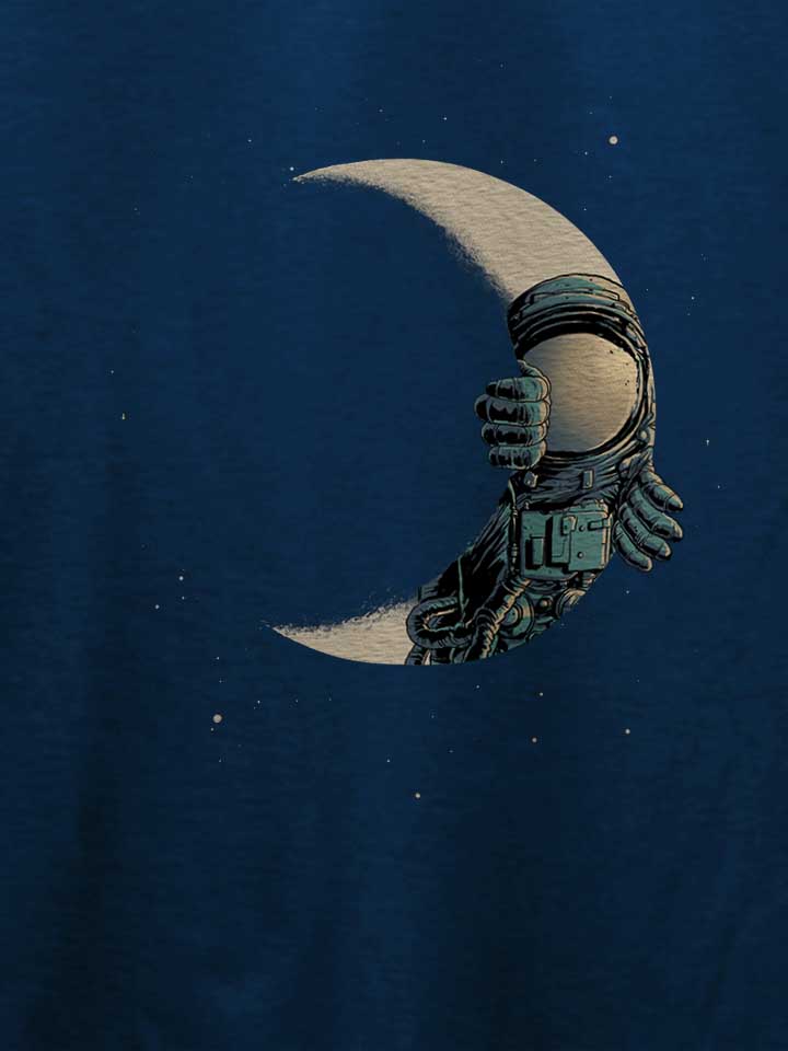 crescent-moon-astronaut-t-shirt dunkelblau 4