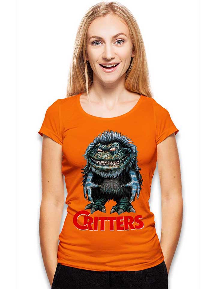 critters-damen-t-shirt orange 2