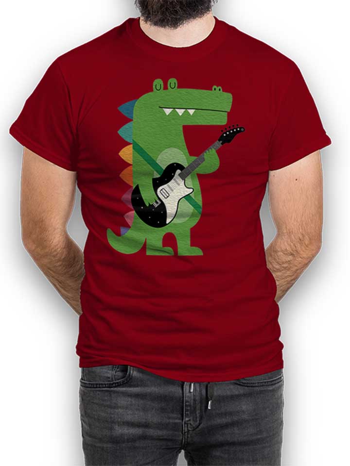 Croco Rock T-Shirt bordeaux L