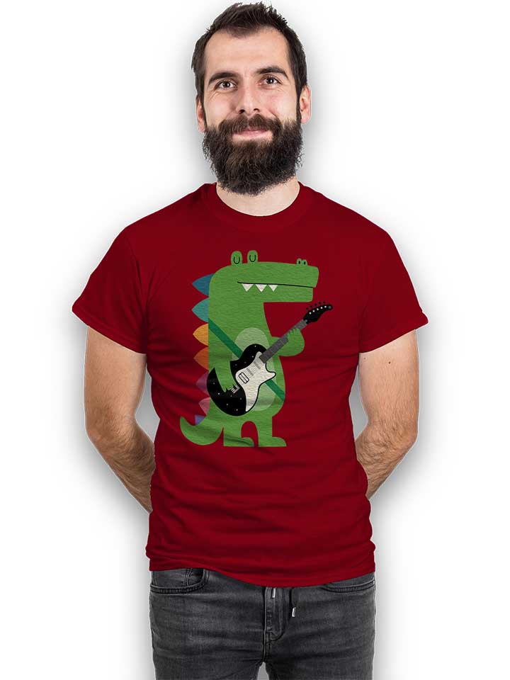 croco-rock-t-shirt bordeaux 2