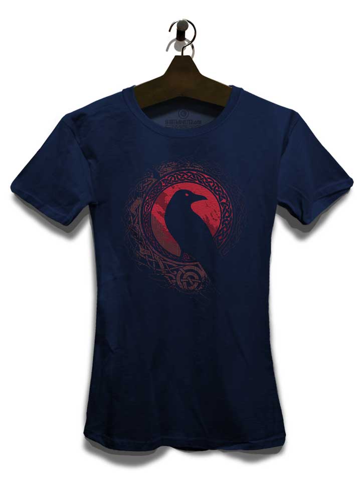 crow-damen-t-shirt dunkelblau 3