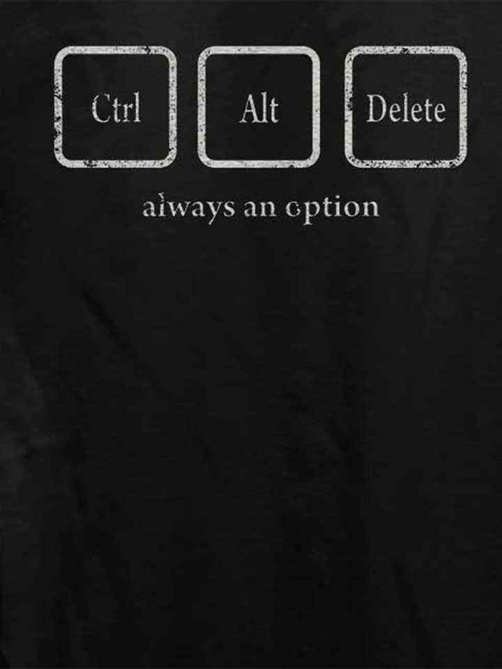 crtl-alt-delete-always-an-option-vintage-damen-t-shirt schwarz 4