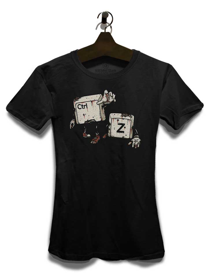 crtl-z-zombies-damen-t-shirt schwarz 3