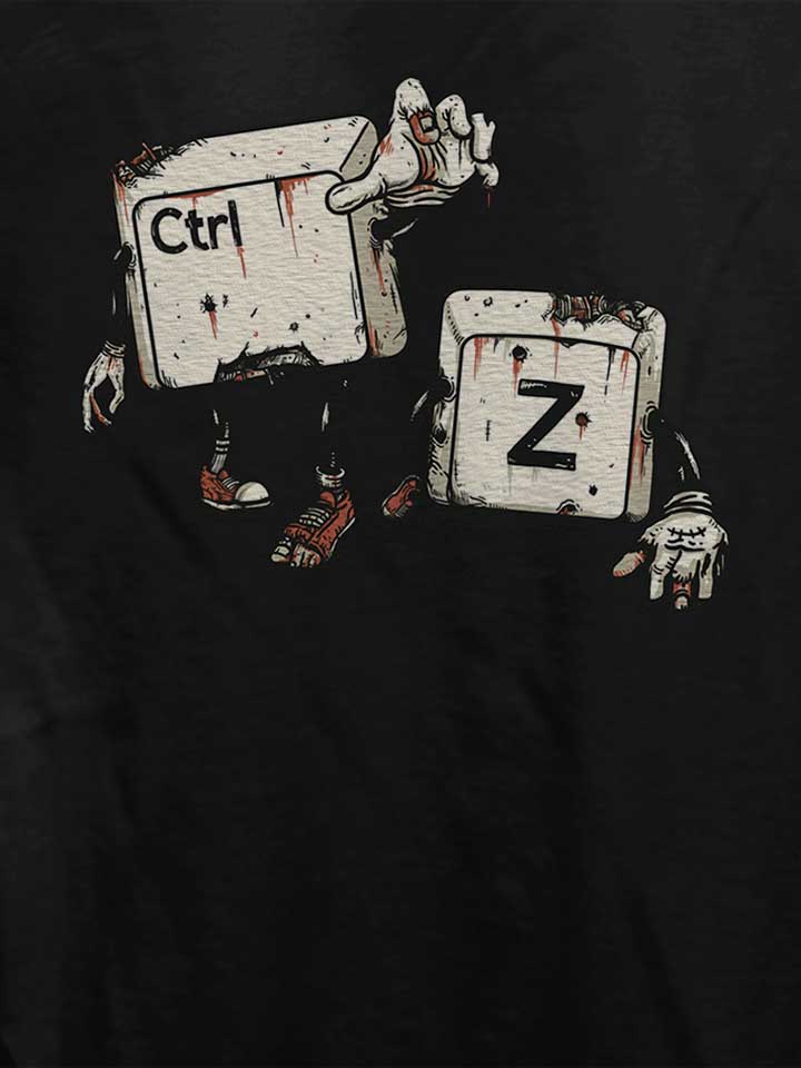 crtl-z-zombies-damen-t-shirt schwarz 4