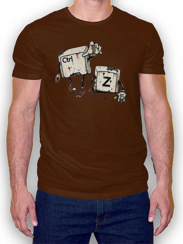 crtl-z-zombies-t-shirt braun 1