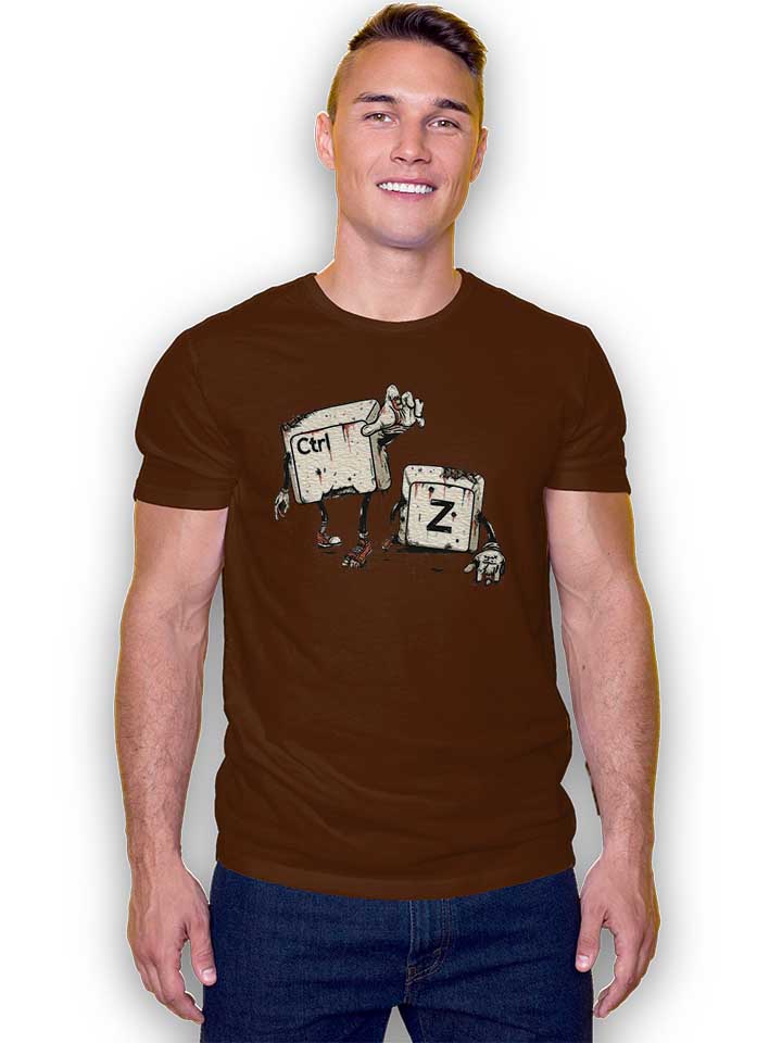 crtl-z-zombies-t-shirt braun 2