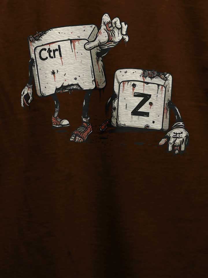 crtl-z-zombies-t-shirt braun 4