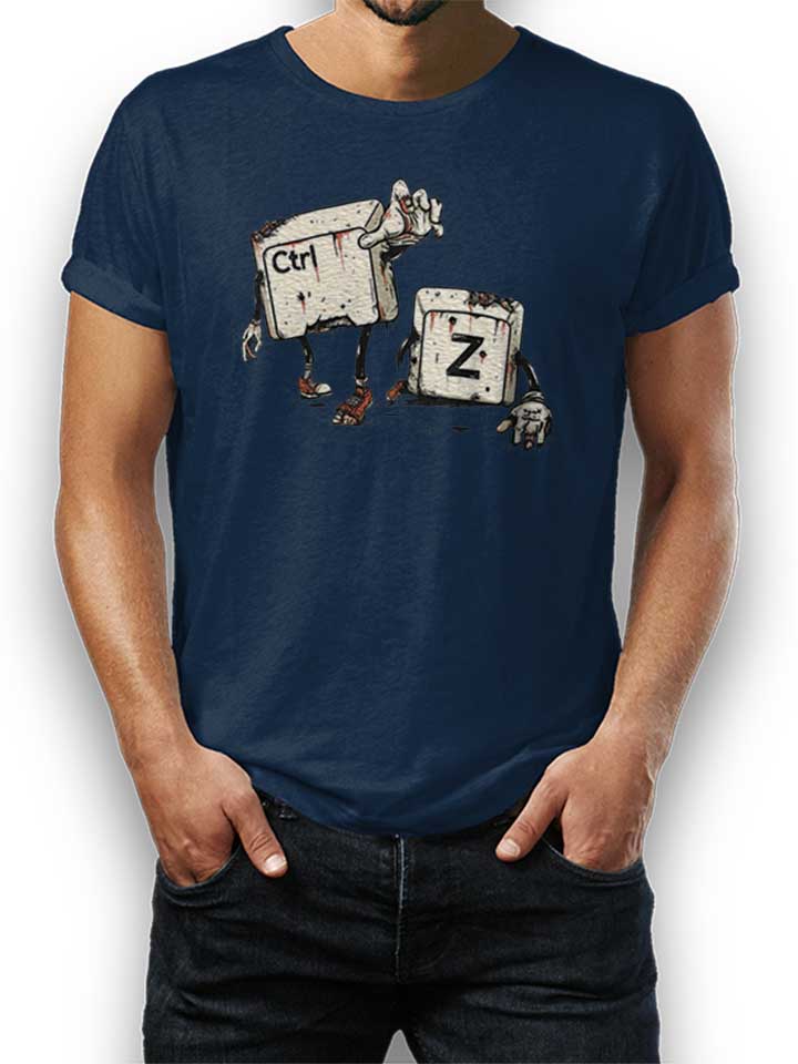 Crtl Z Zombies T-Shirt dunkelblau L