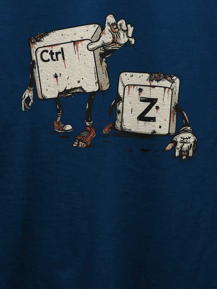 crtl-z-zombies-t-shirt dunkelblau 4