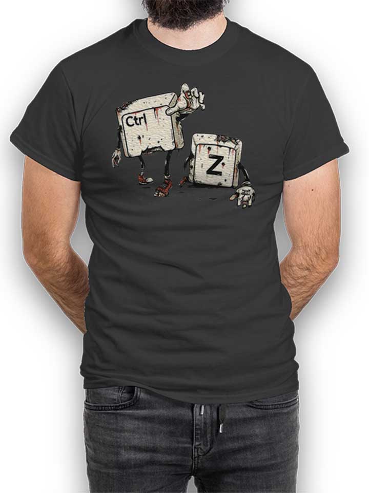 crtl-z-zombies-t-shirt dunkelgrau 1