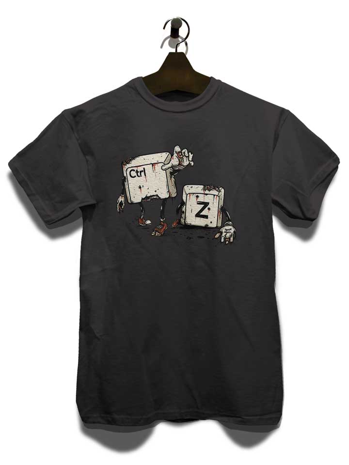 crtl-z-zombies-t-shirt dunkelgrau 3