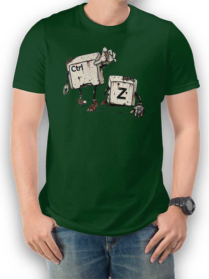 Crtl Z Zombies T-Shirt dunkelgruen L