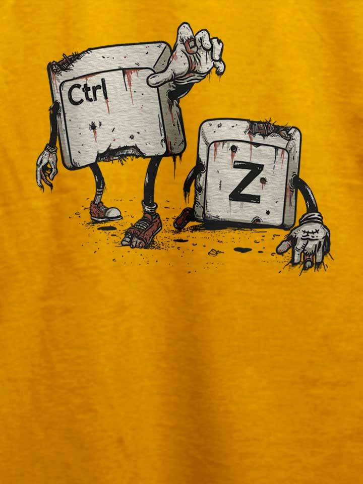 crtl-z-zombies-t-shirt gelb 4