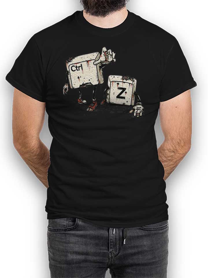 Crtl Z Zombies Kinder T-Shirt schwarz 110 / 116