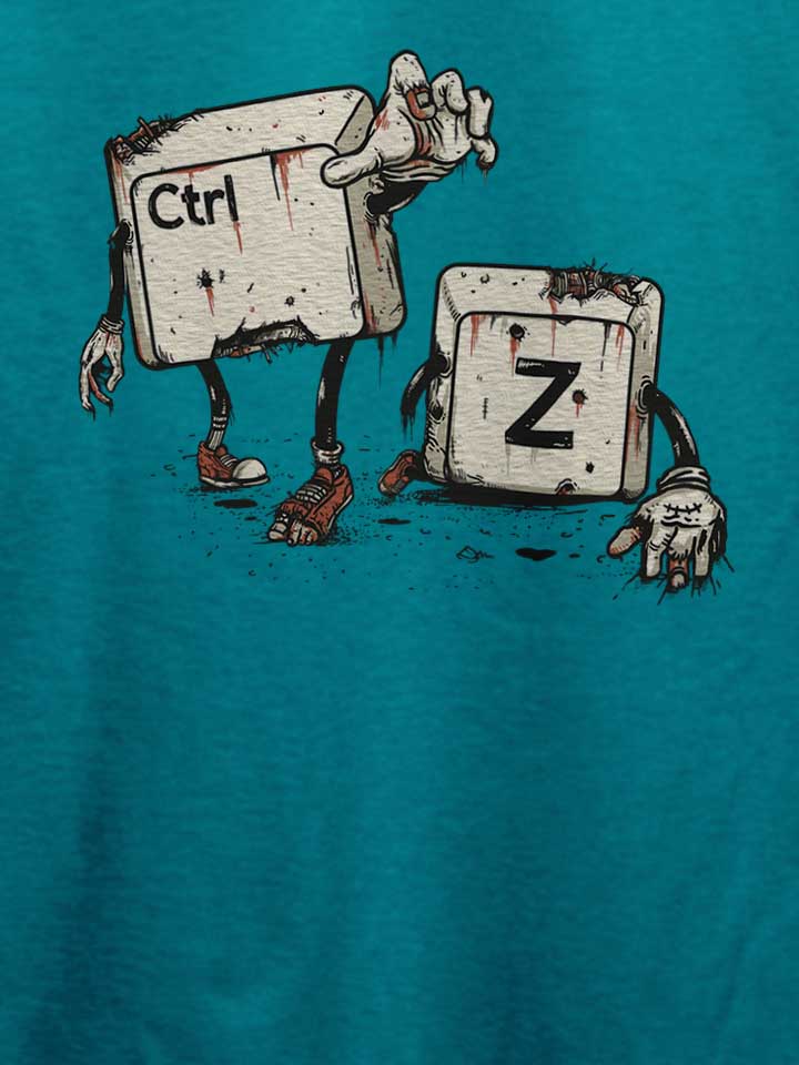 crtl-z-zombies-t-shirt tuerkis 4