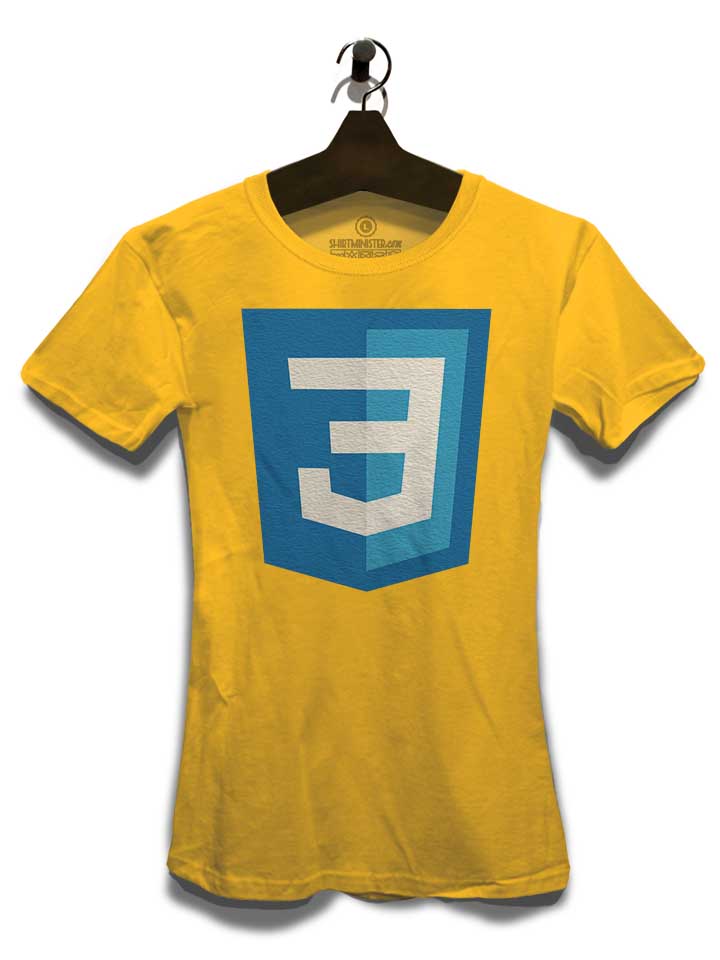 css3-logo-damen-t-shirt gelb 3