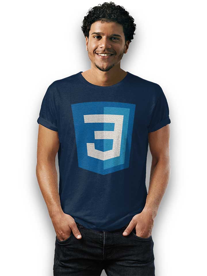 css3-logo-t-shirt dunkelblau 2