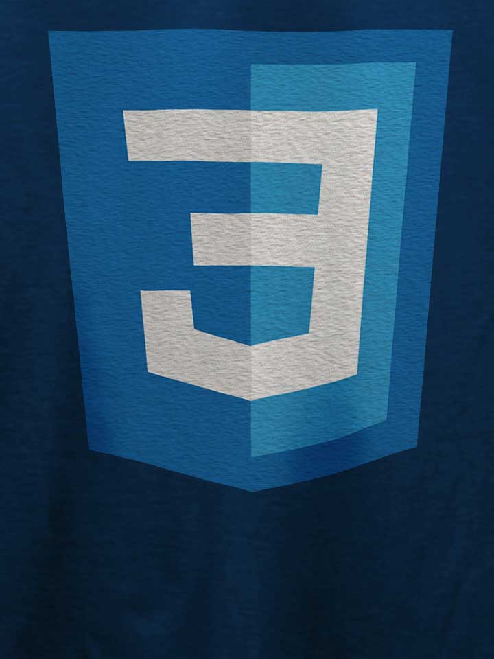 css3-logo-t-shirt dunkelblau 4