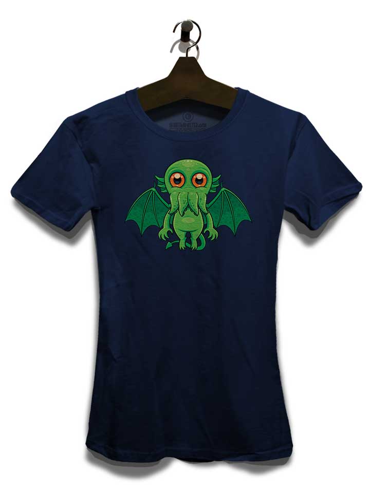 cthulhu-monster-damen-t-shirt dunkelblau 3