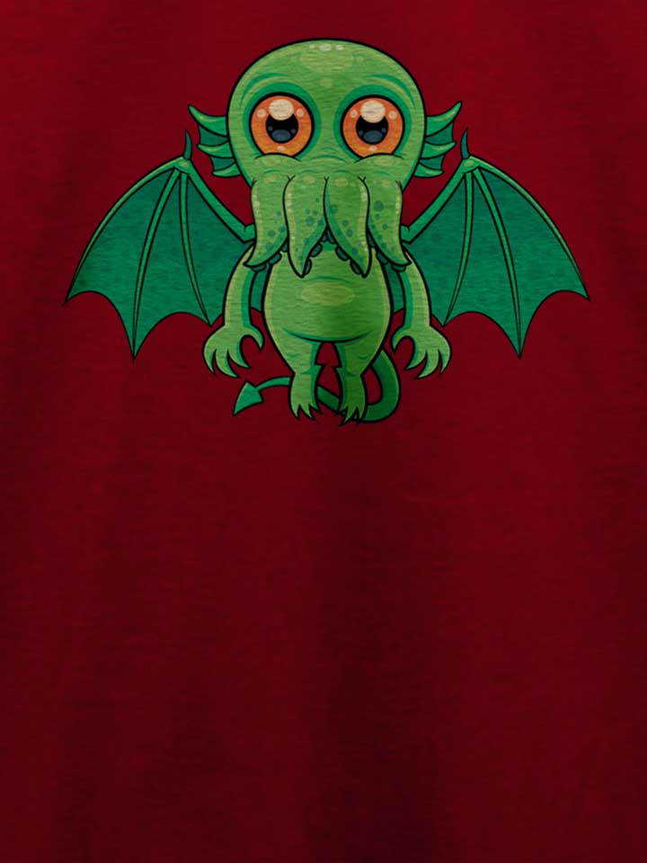 cthulhu-monster-t-shirt bordeaux 4