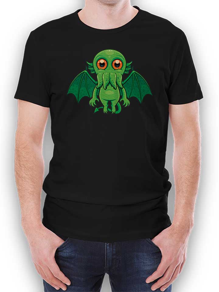 Cthulhu Monster T-Shirt schwarz L