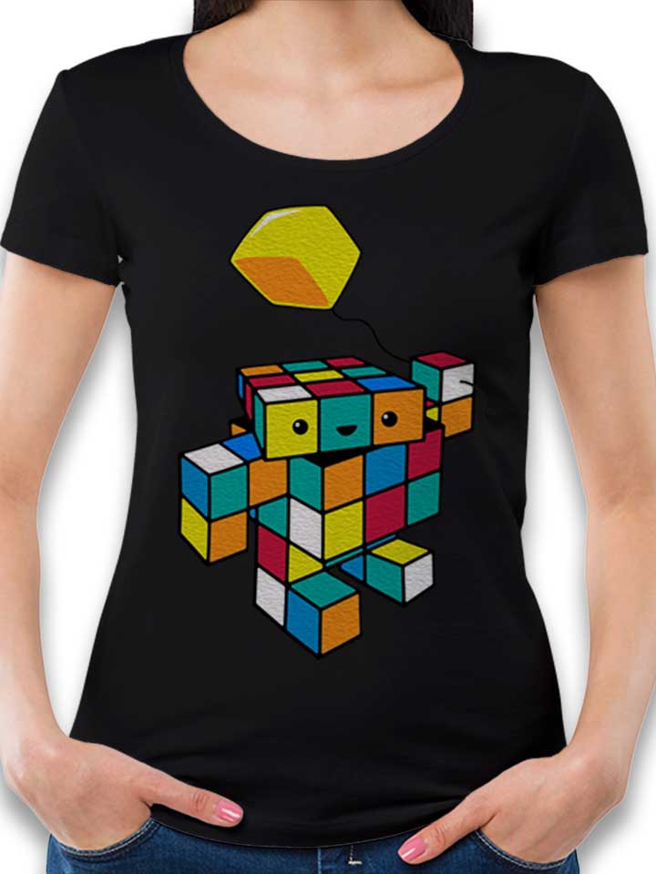 Cube With A Cube Damen T-Shirt schwarz L