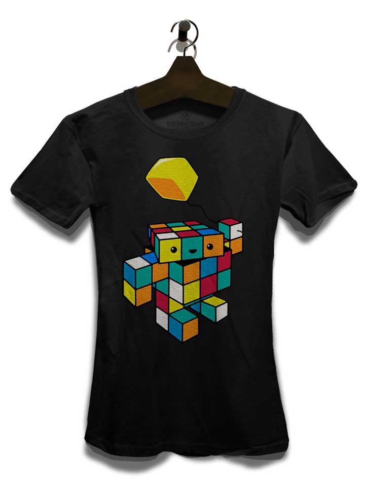 cube-with-a-cube-damen-t-shirt schwarz 3