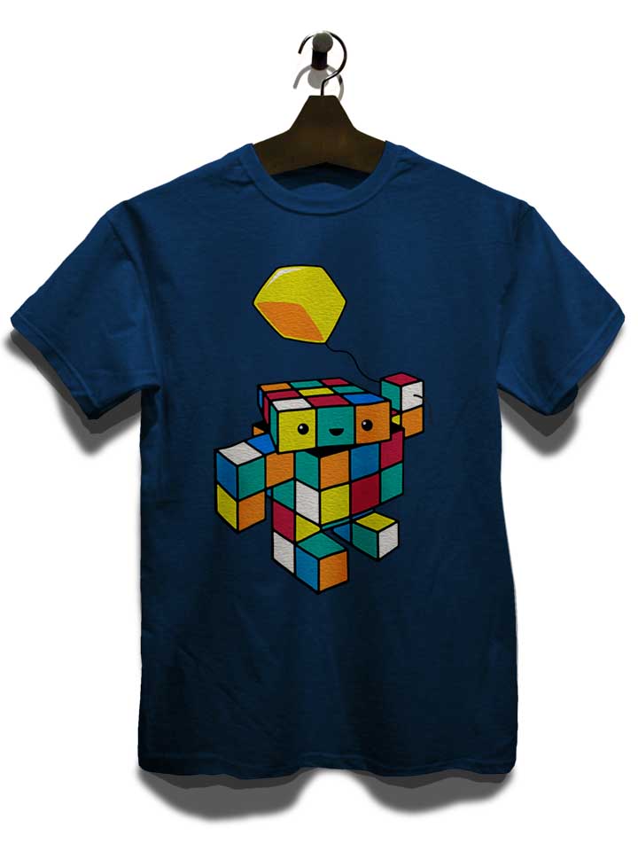 cube-with-a-cube-t-shirt dunkelblau 3