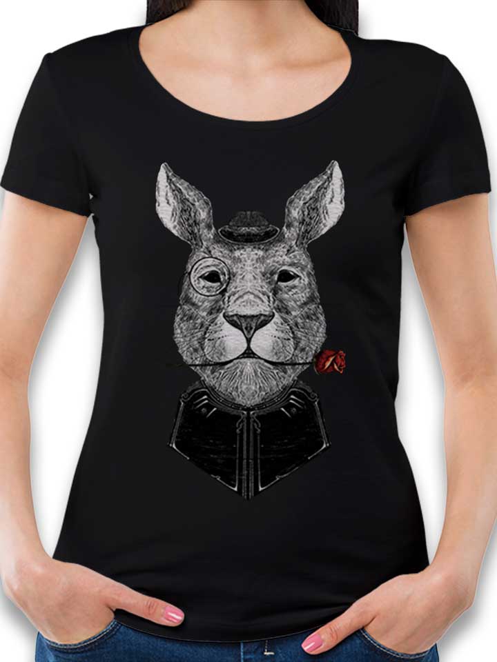 Cute Bunny Damen T-Shirt schwarz L