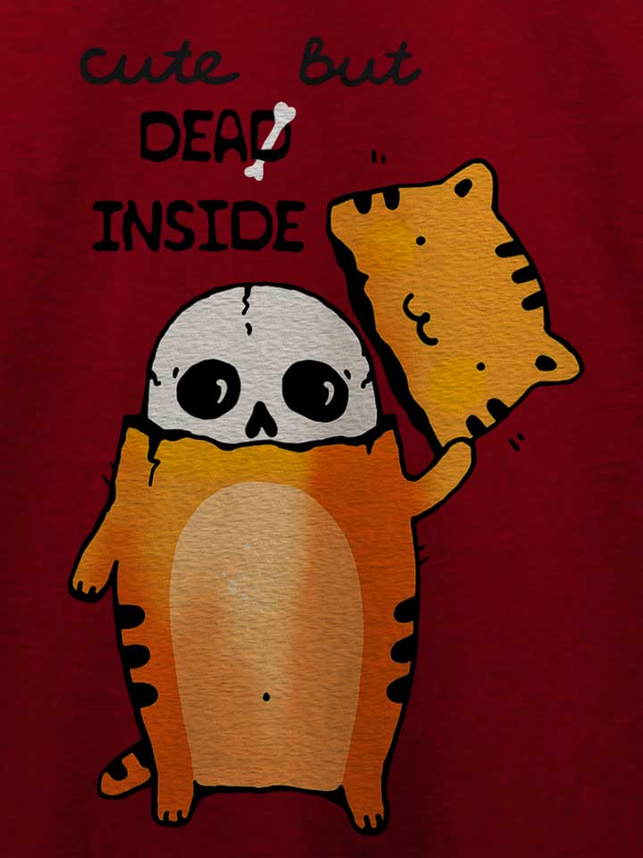 cute-but-dead-inside-cat-t-shirt bordeaux 4