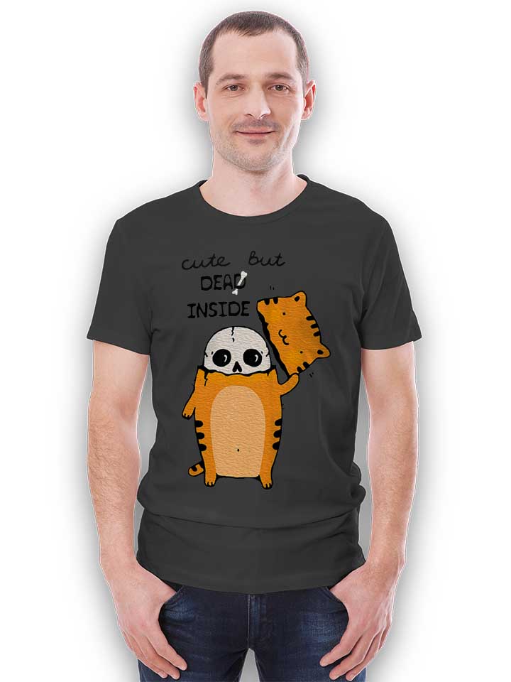 cute-but-dead-inside-cat-t-shirt dunkelgrau 2