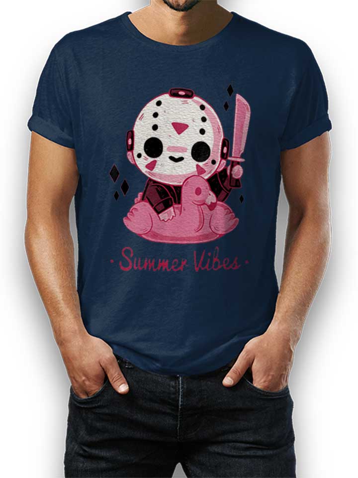 Cute Jason Summer Vibes T-Shirt dunkelblau L