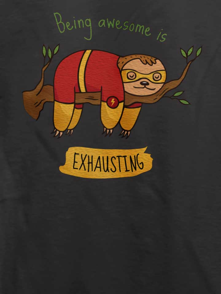 cute-sloth-superhero-t-shirt dunkelgrau 4