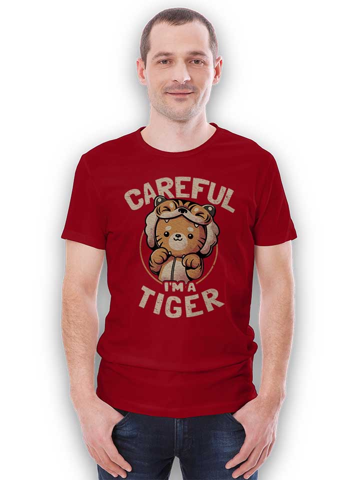 cute-tiger-cat-t-shirt bordeaux 2