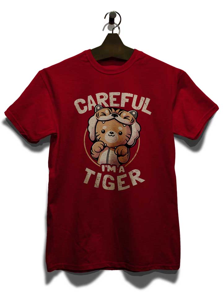 cute-tiger-cat-t-shirt bordeaux 3