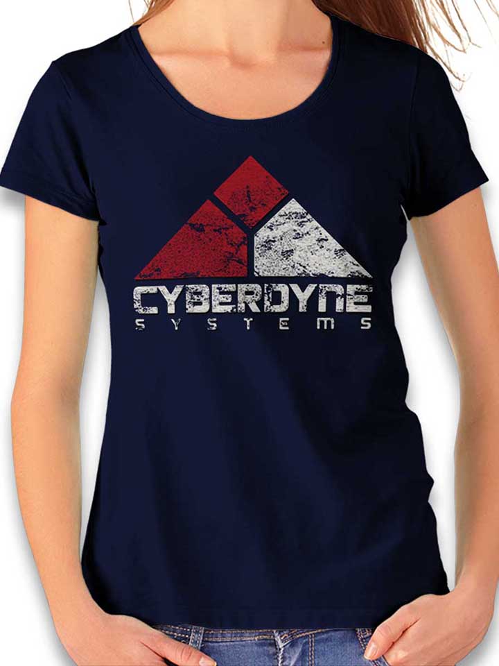 Cyberdyne Systems Damen T-Shirt dunkelblau L