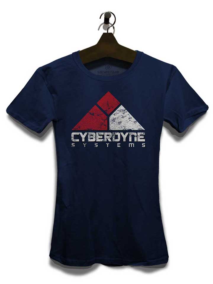 cyberdyne-systems-damen-t-shirt dunkelblau 3