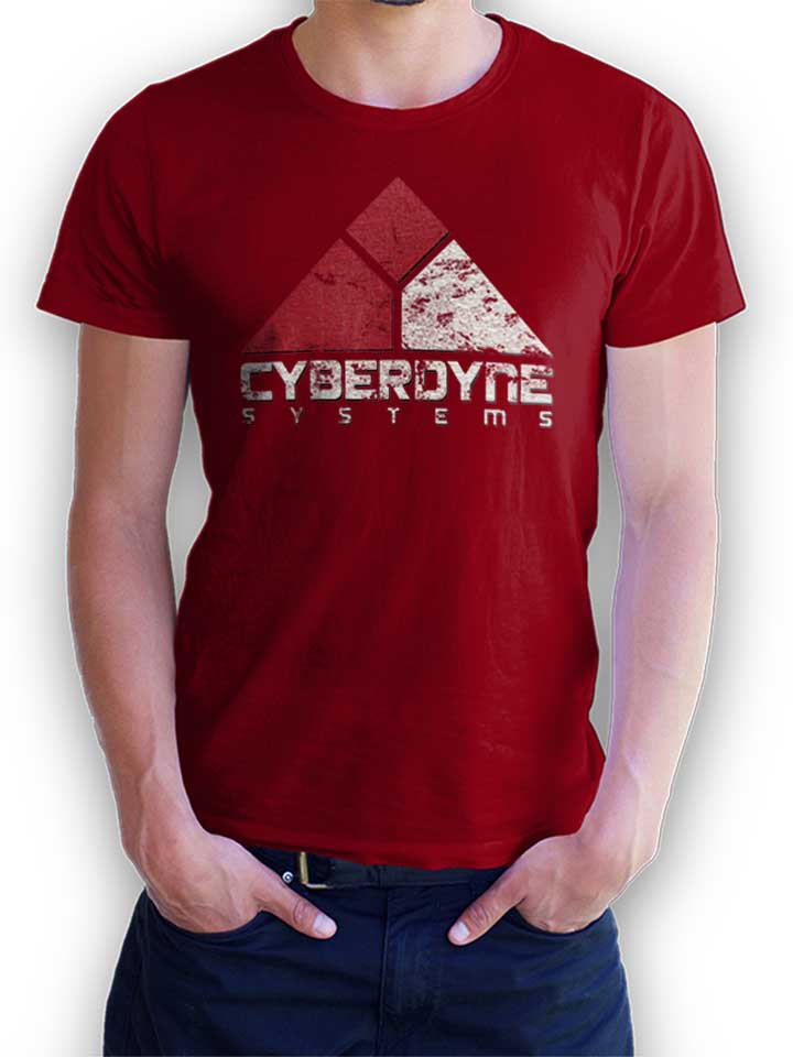 cyberdyne-systems-t-shirt bordeaux 1
