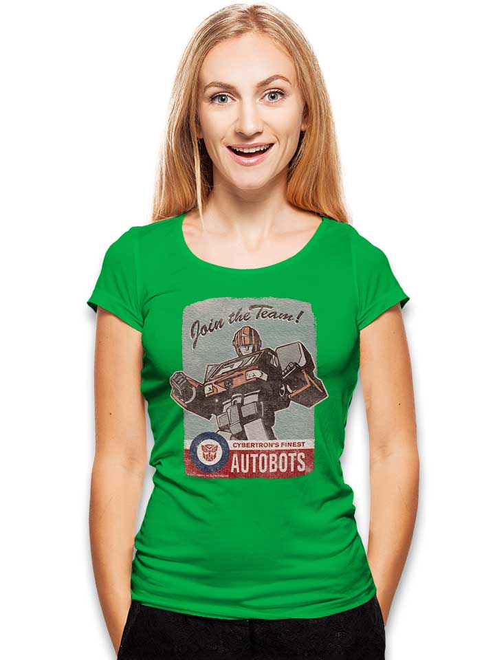 cybertons-finest-autobots-hood-damen-t-shirt gruen 2