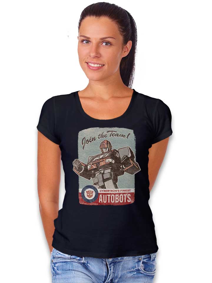 cybertons-finest-autobots-hood-damen-t-shirt schwarz 2