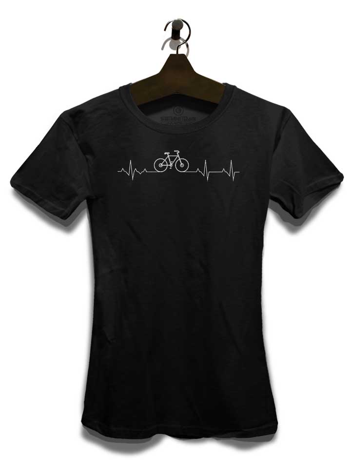 cycling-lover-heartbeat-damen-t-shirt schwarz 3