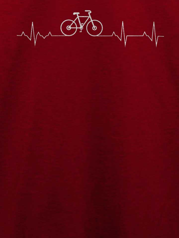cycling-lover-heartbeat-t-shirt bordeaux 4