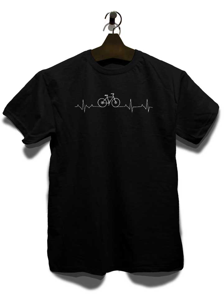 cycling-lover-heartbeat-t-shirt schwarz 3