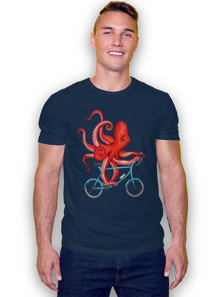 cycling-octopus-t-shirt dunkelblau 2