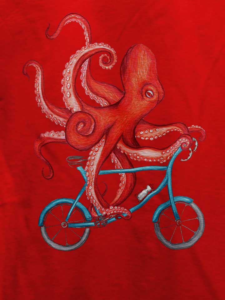 cycling-octopus-t-shirt rot 4