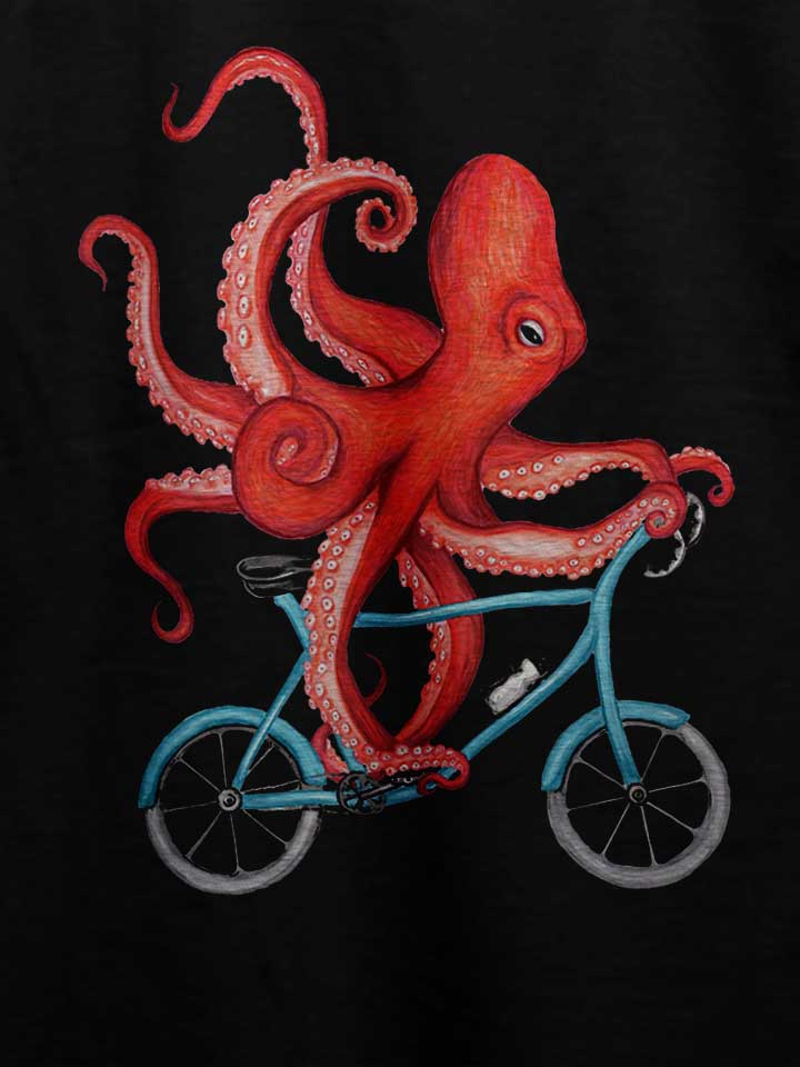 cycling-octopus-t-shirt schwarz 4