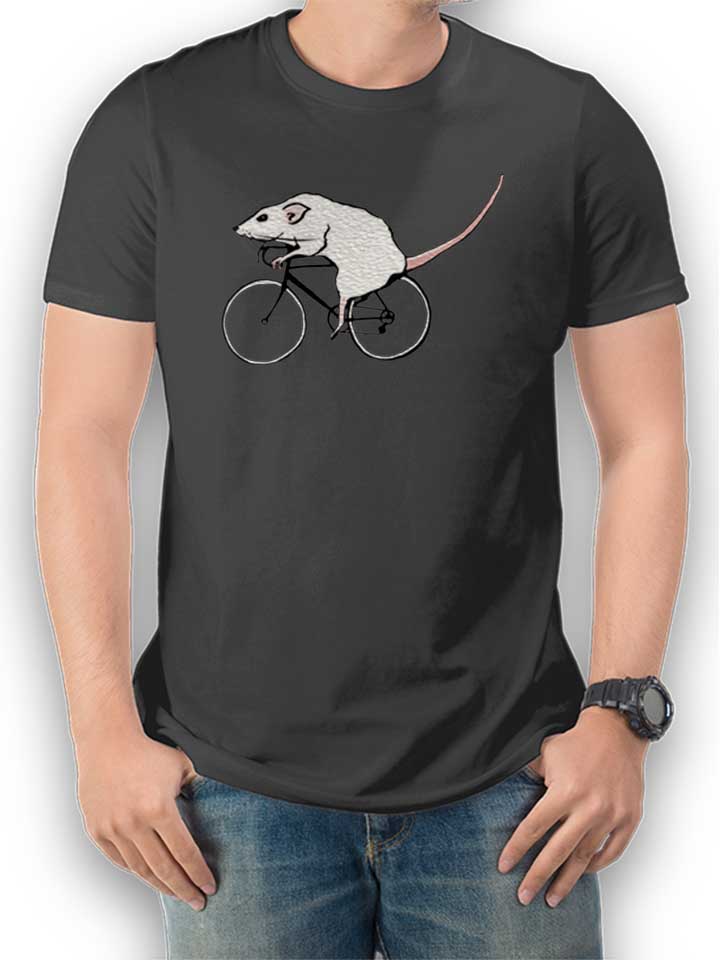 Cycling Rat T-Shirt gris-fonc L