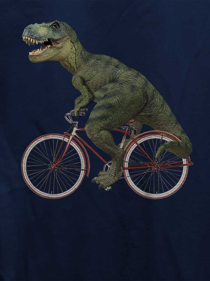 cycling-tyrannosaurus-rex-damen-t-shirt dunkelblau 4